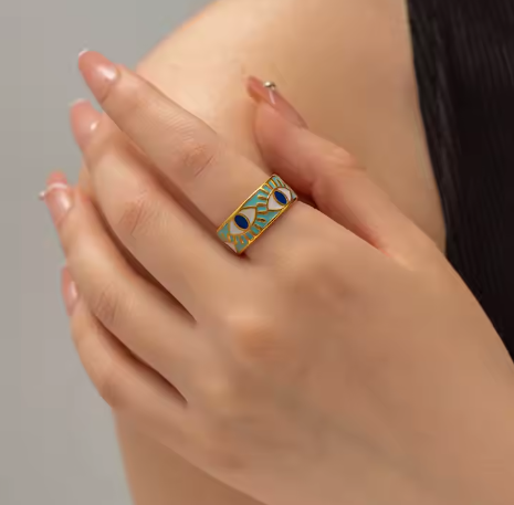 Colorful Enamel Evil Eyes